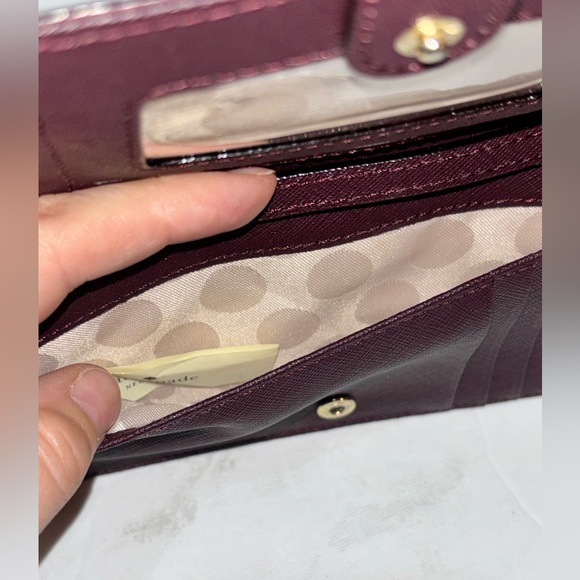 Kate Spade Crossbody Bag Wallet Plum - Picture 6 of 10